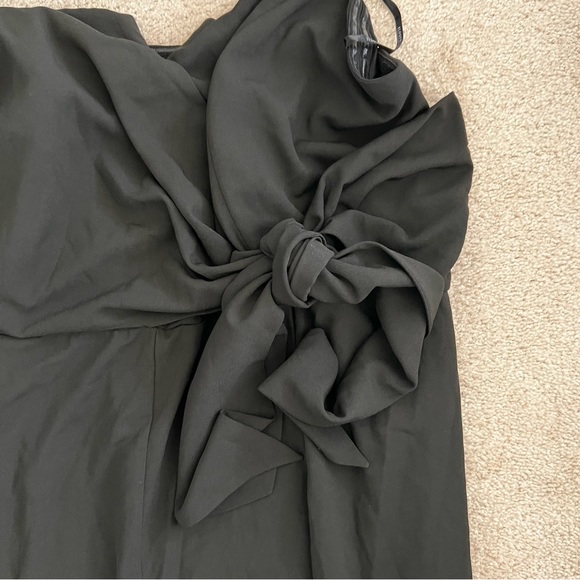 NWT! ELOQUII Strapless Faux Wrap black Jumpsuit Evening Romper - size 24 - Picture 4 of 10